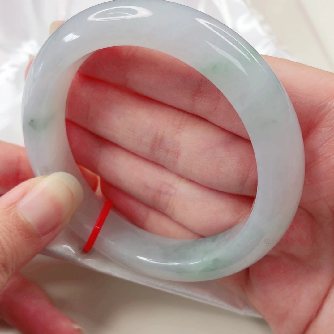 ****忧翡翠未镶嵌手镯57圈h117