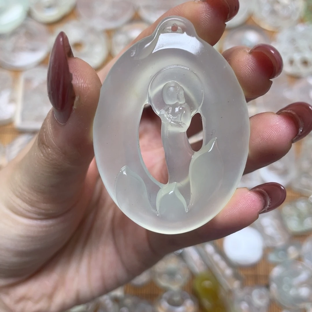 未镶嵌蛇纹石玉颈饰