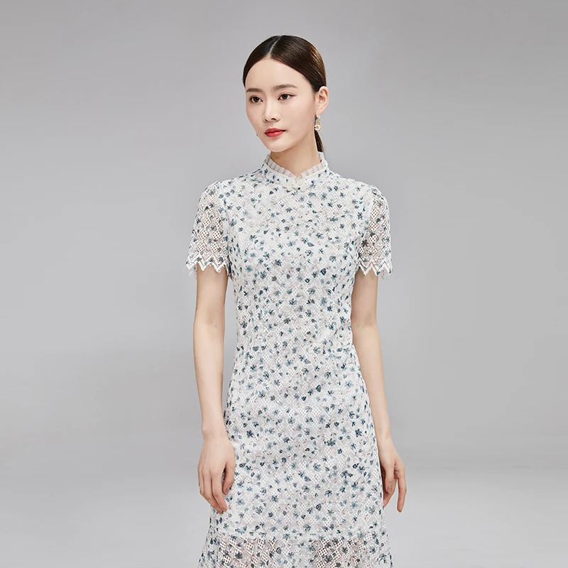 【媛媛女王专享】品玉【浅芷】气质旗袍夏季新款P22TL3031