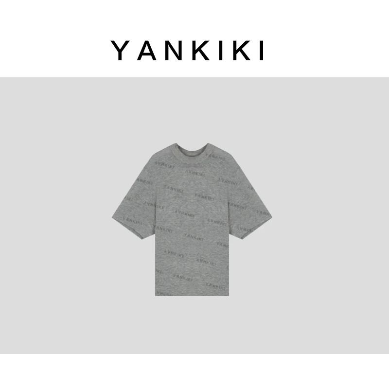 柔软细腻绵羊毛短袖 YANKIKI 2025春季新款new