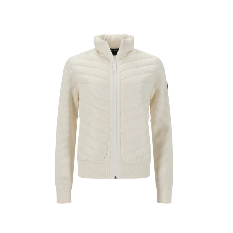 未使用 CANADA GOOSE 加拿大鹅 女士半羽绒立领拉链拼接外套6830L