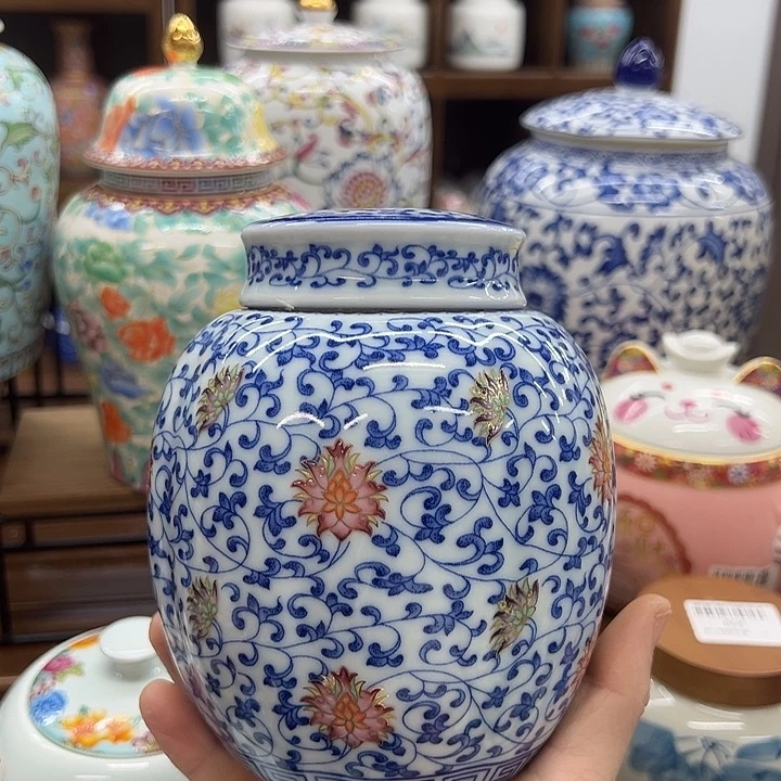 瓷片茶叶罐茶叶罐@@