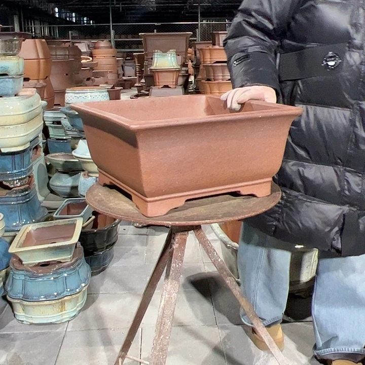 钓***生紫砂花盆高温窑变40