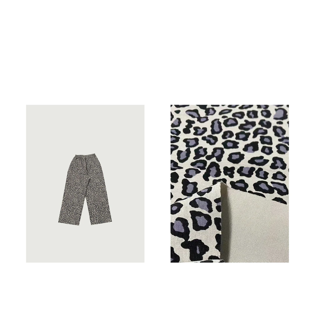 MAINRAY-「千禧时刻」复古豹纹美式直筒松弛感女显瘦遮肉豹纹裤