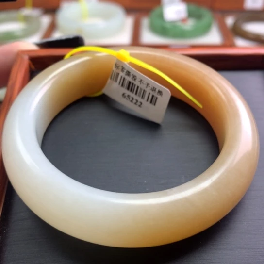 和田玉手镯未镶嵌53-54