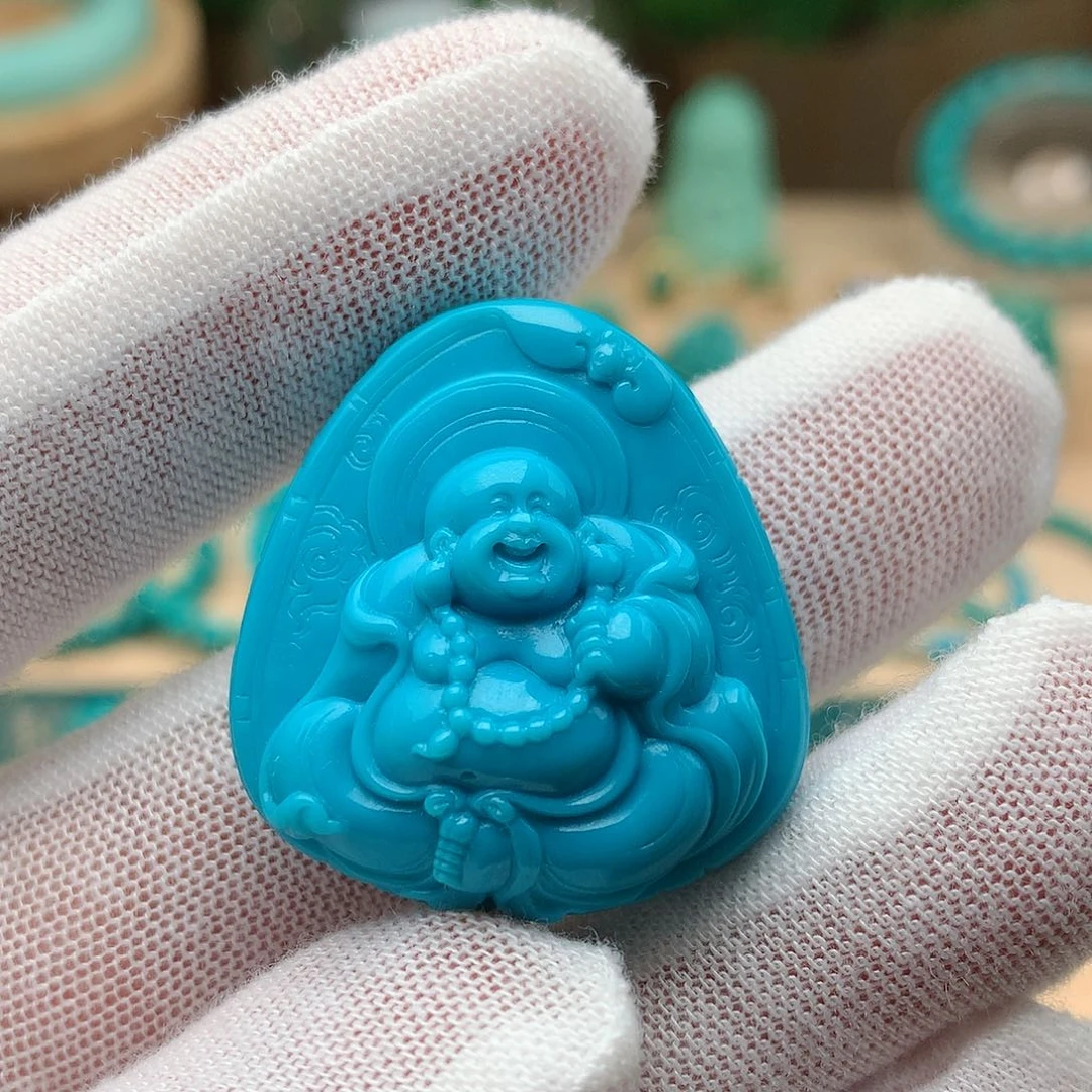 绿松石未镶嵌颈饰