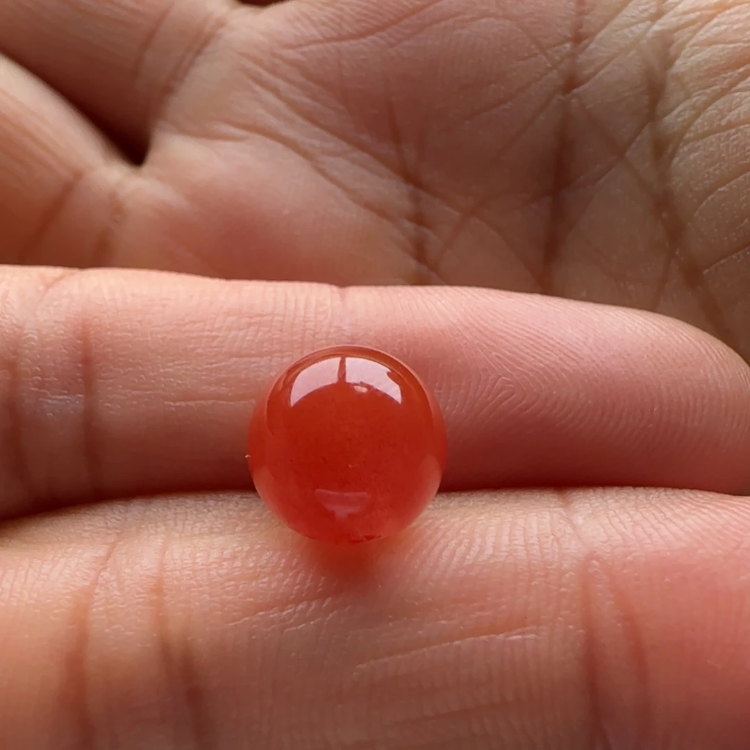 河***业南红玛瑙未镶嵌圆珠10孔马牙