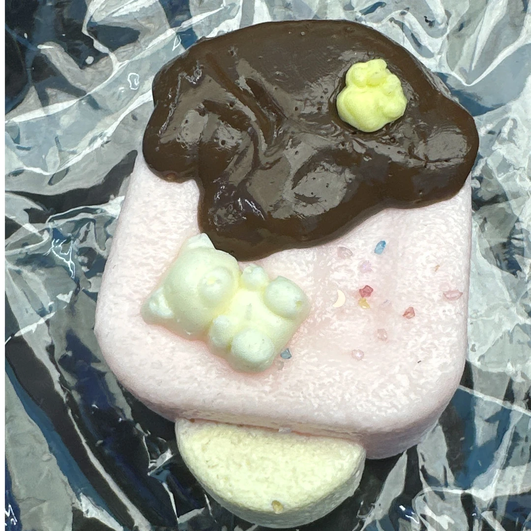 【1】（粉巧雪糕）食品级硅胶捏捏潮玩纯手工慢回弹不粘袋