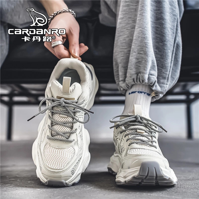 意大利Cardanro/卡丹路男鞋冬季百搭运动鞋青少年增高厚底老爹鞋