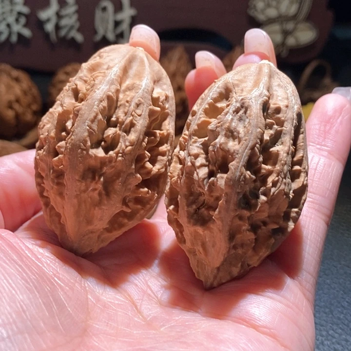 人***戏吊坠文玩核桃聚核财婉楸25