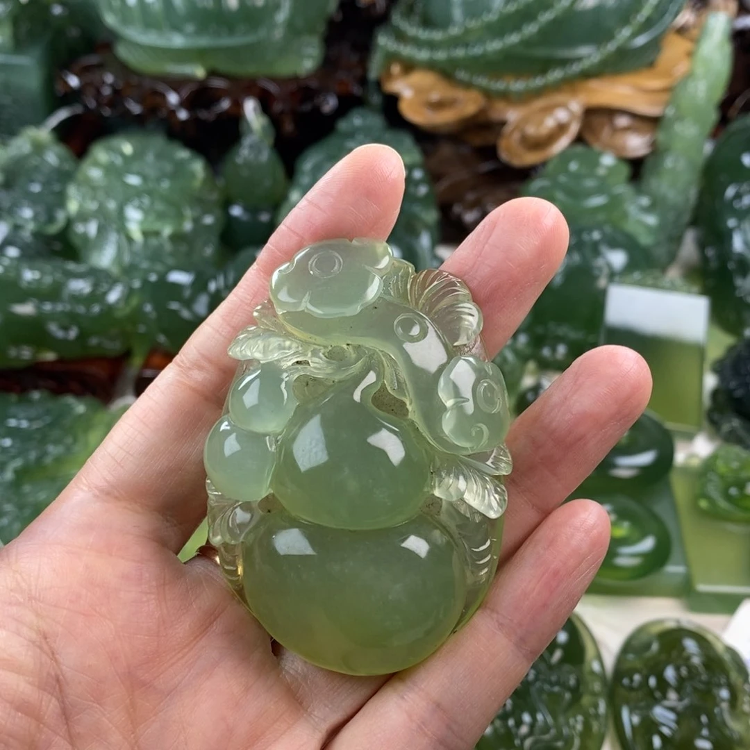 岫玉未镶嵌挂件挂件