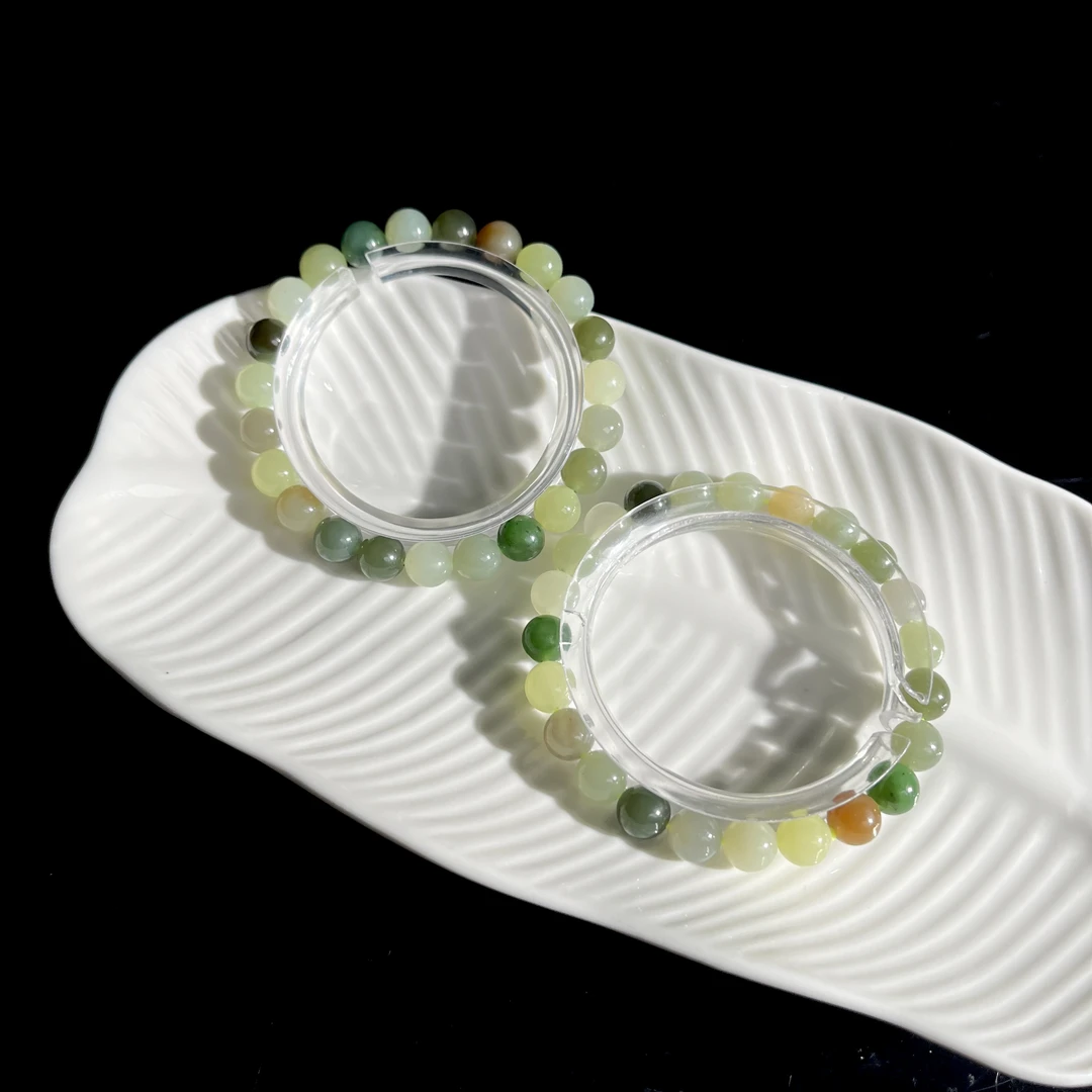 【大鱼甄选】多宝和田玉手串7.8-8mm+ML8多样性发其一