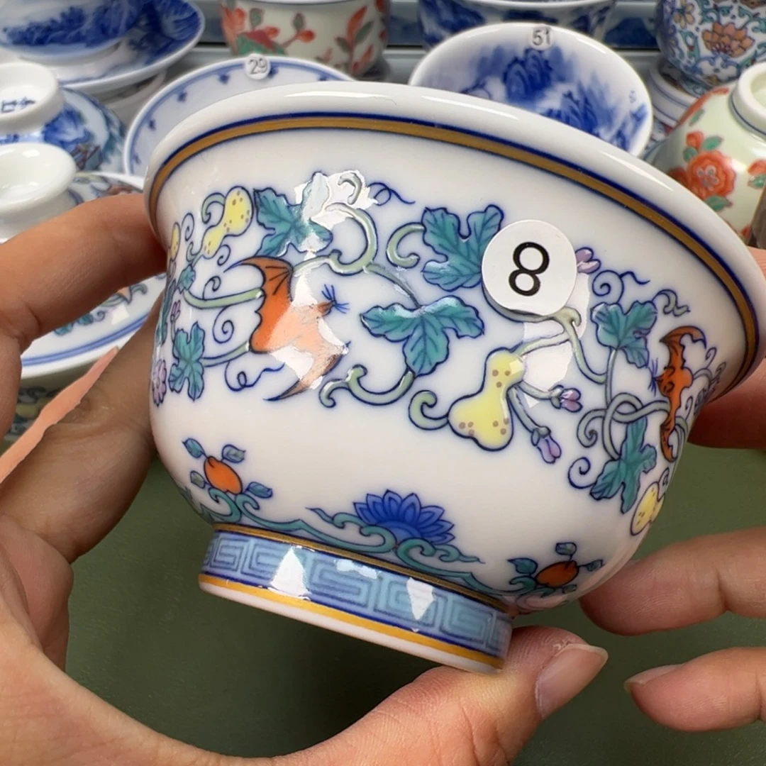 陶瓷景德镇纯手工纯手绘茶具木木8