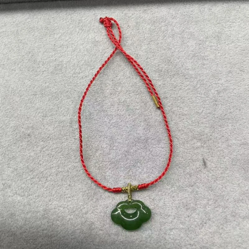 【香掌柜】香姐个人货，和田玉碧玉如意锁手绳（发一件）