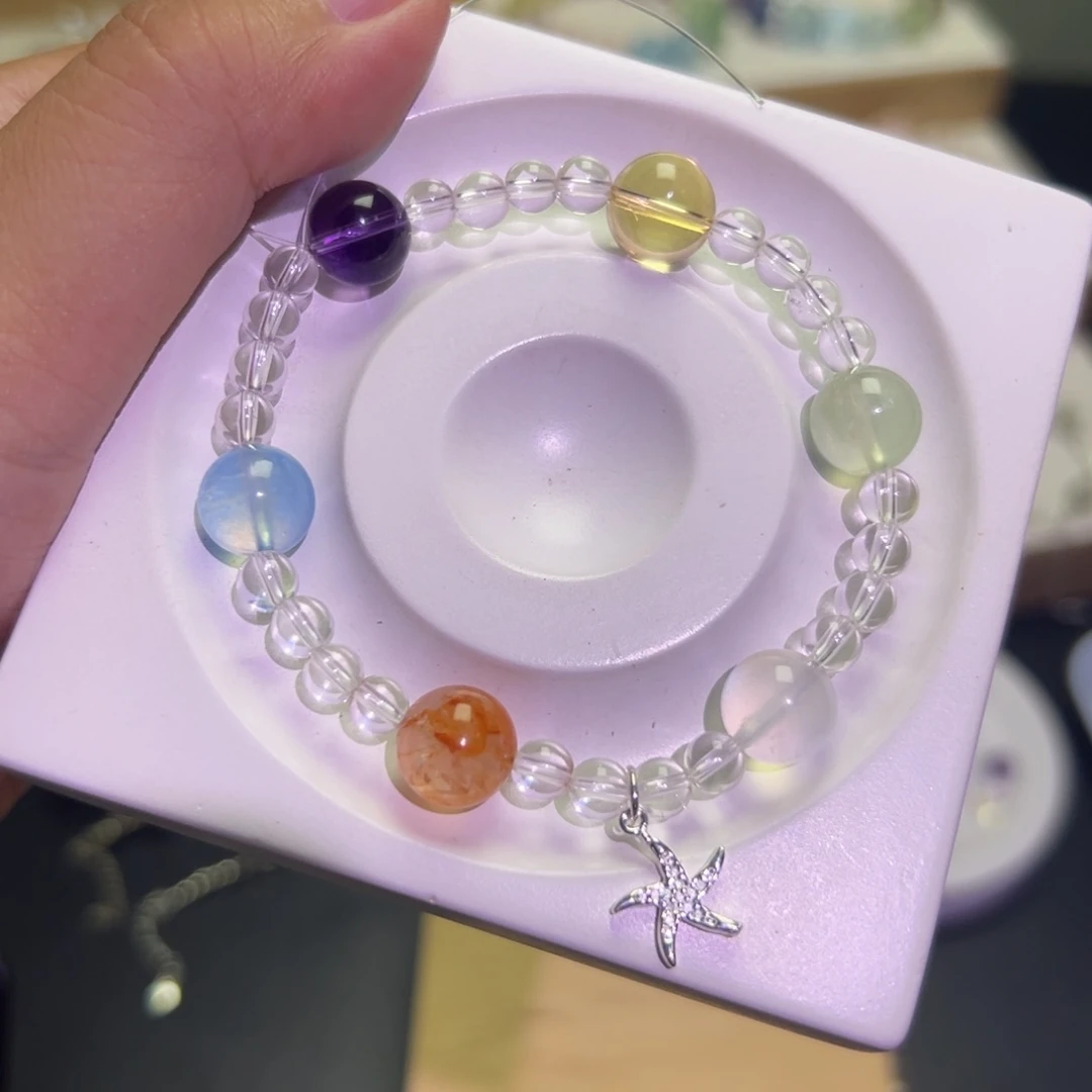 水晶手链银S925镶嵌