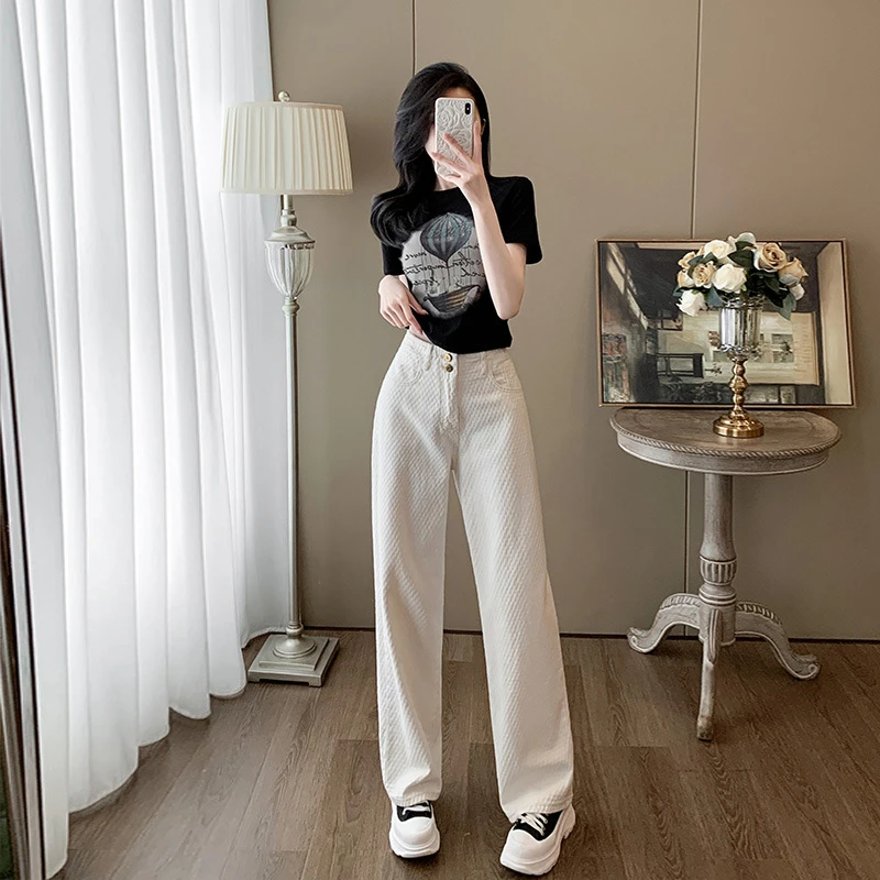 韩版卡通热气球动物字母印花短袖T恤休闲裤套装女夏季修身圆领