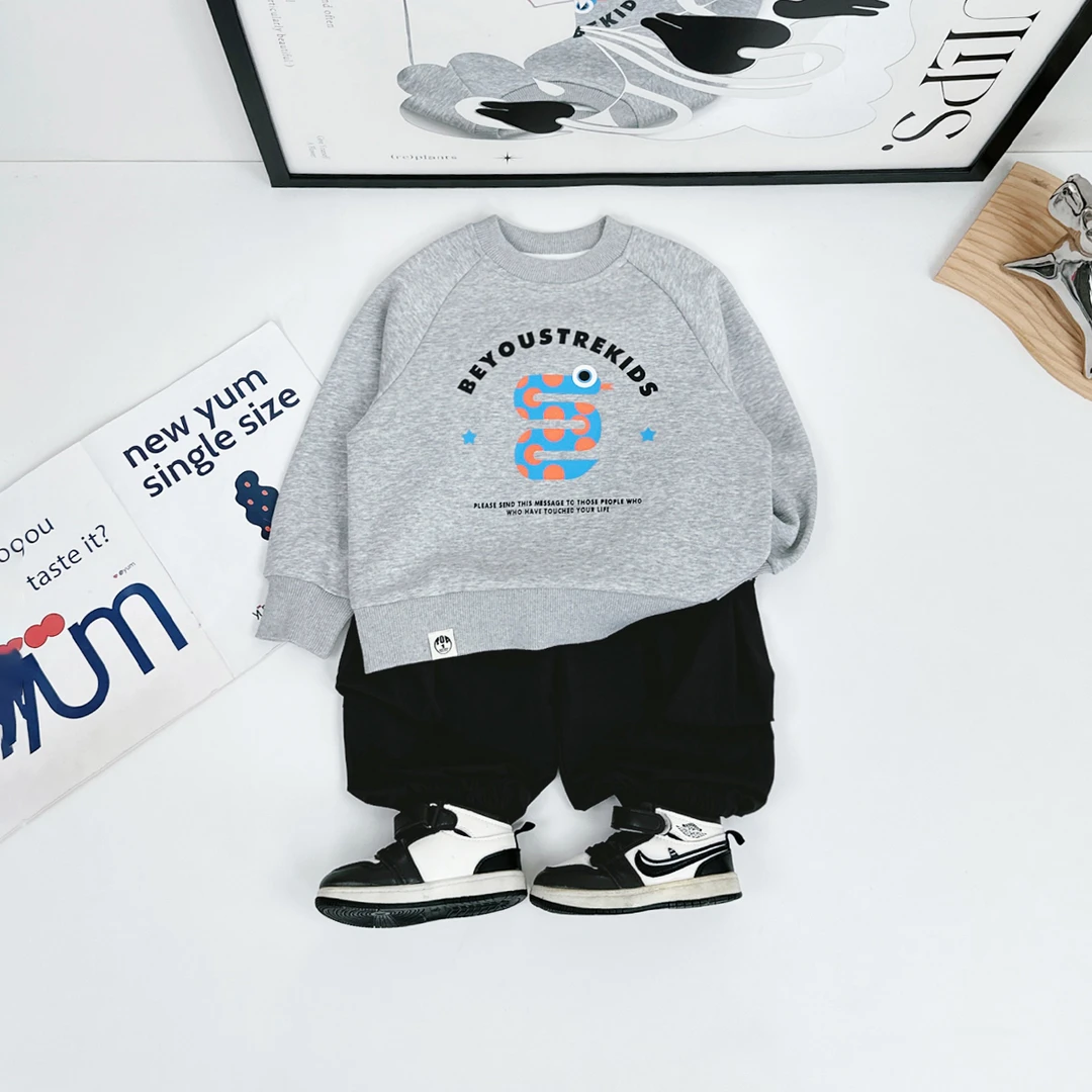 儿童卫衣长袖2025新款春装男童春秋上衣潮 BDC25678 悠悠童话童装