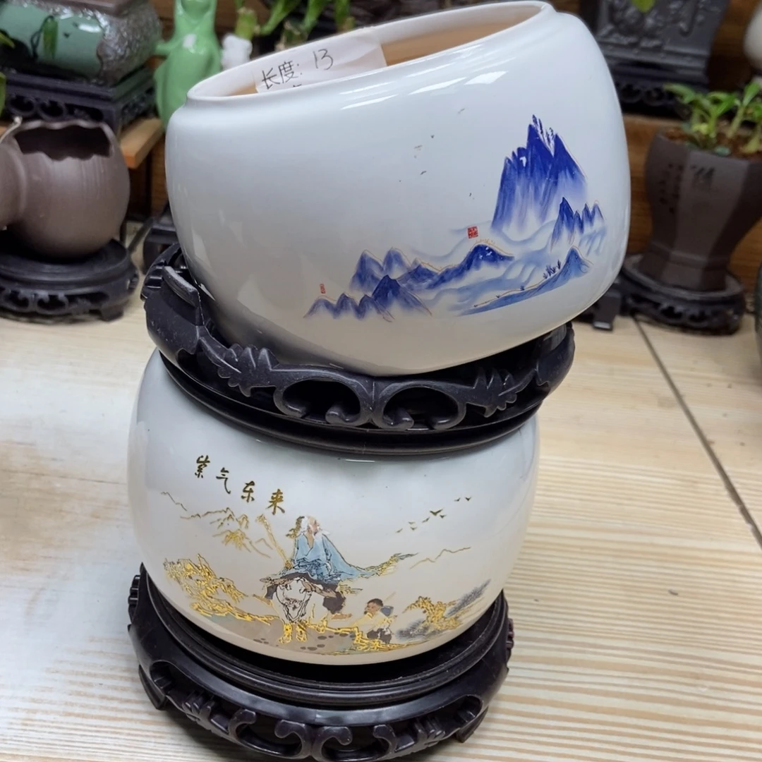 瓷片陶瓷花盆陶瓷艺术