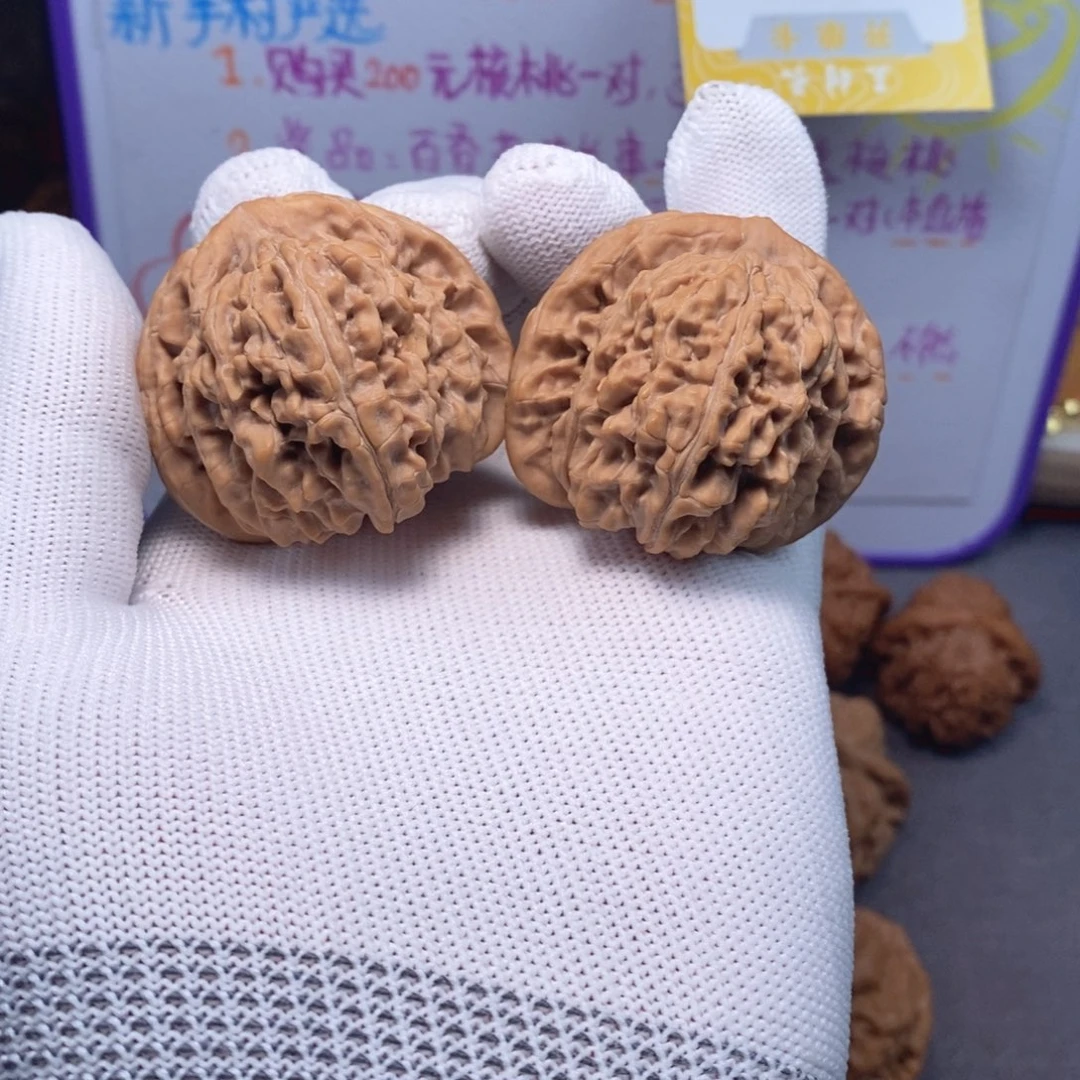 把件文玩核桃全品无修44尺头水儿挂月峰四座楼