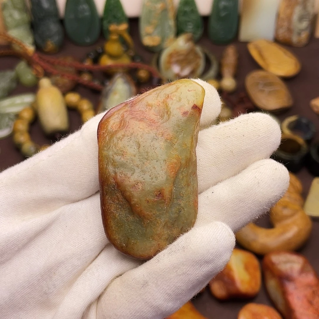 岫岩河磨玉（透闪石质玉）未镶嵌颈饰
