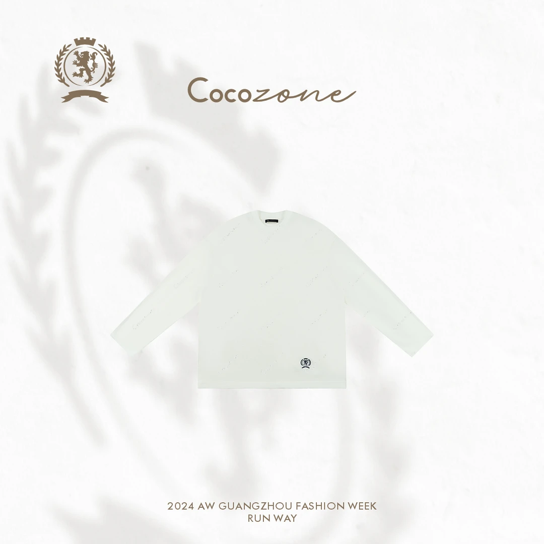 COCO ZONE 刘一一 ”英伦学院“ 棉绵羊毛混纺长袖T恤CC1C2254