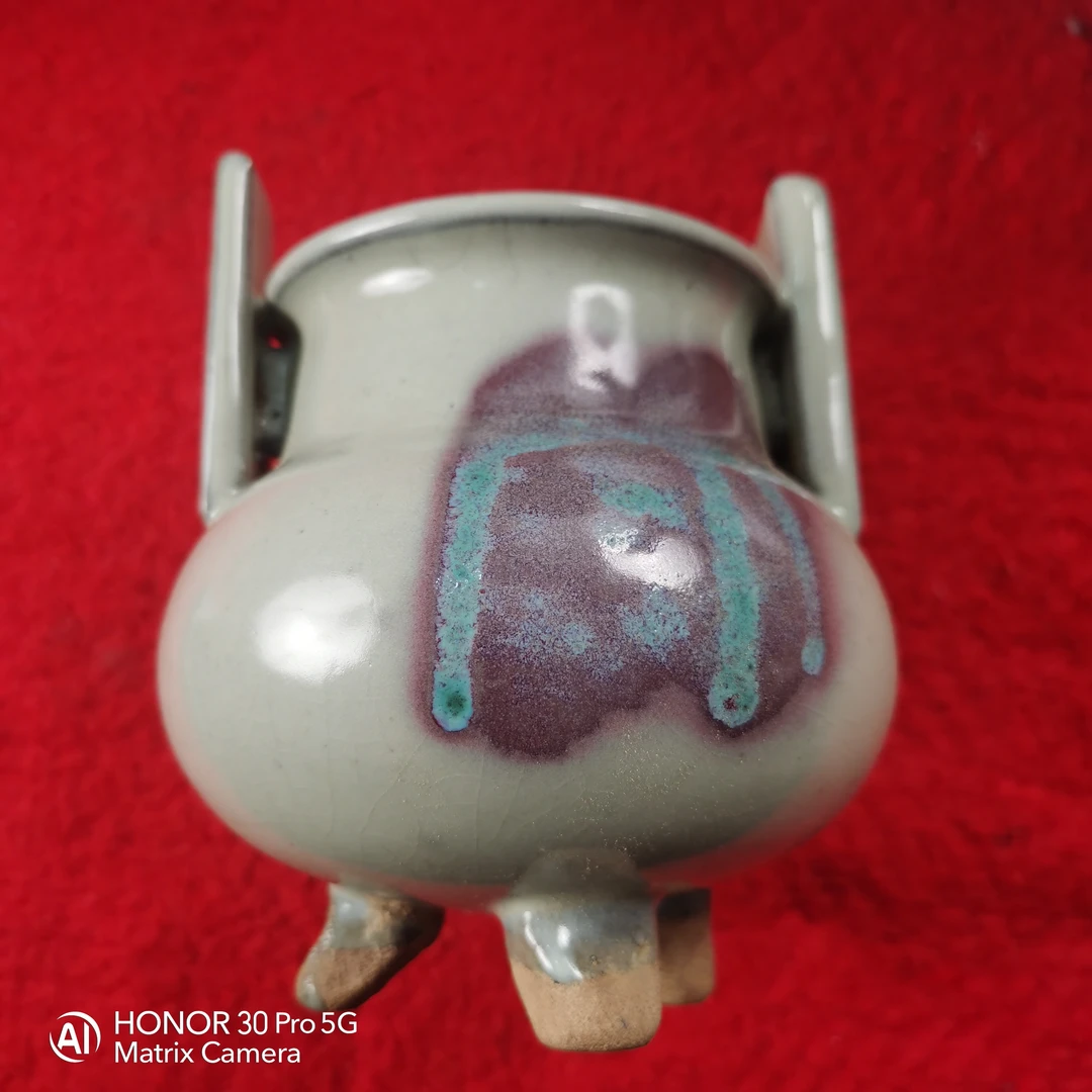 当代 五大窑系 钧窑老窑瓷夹板炉陶瓷