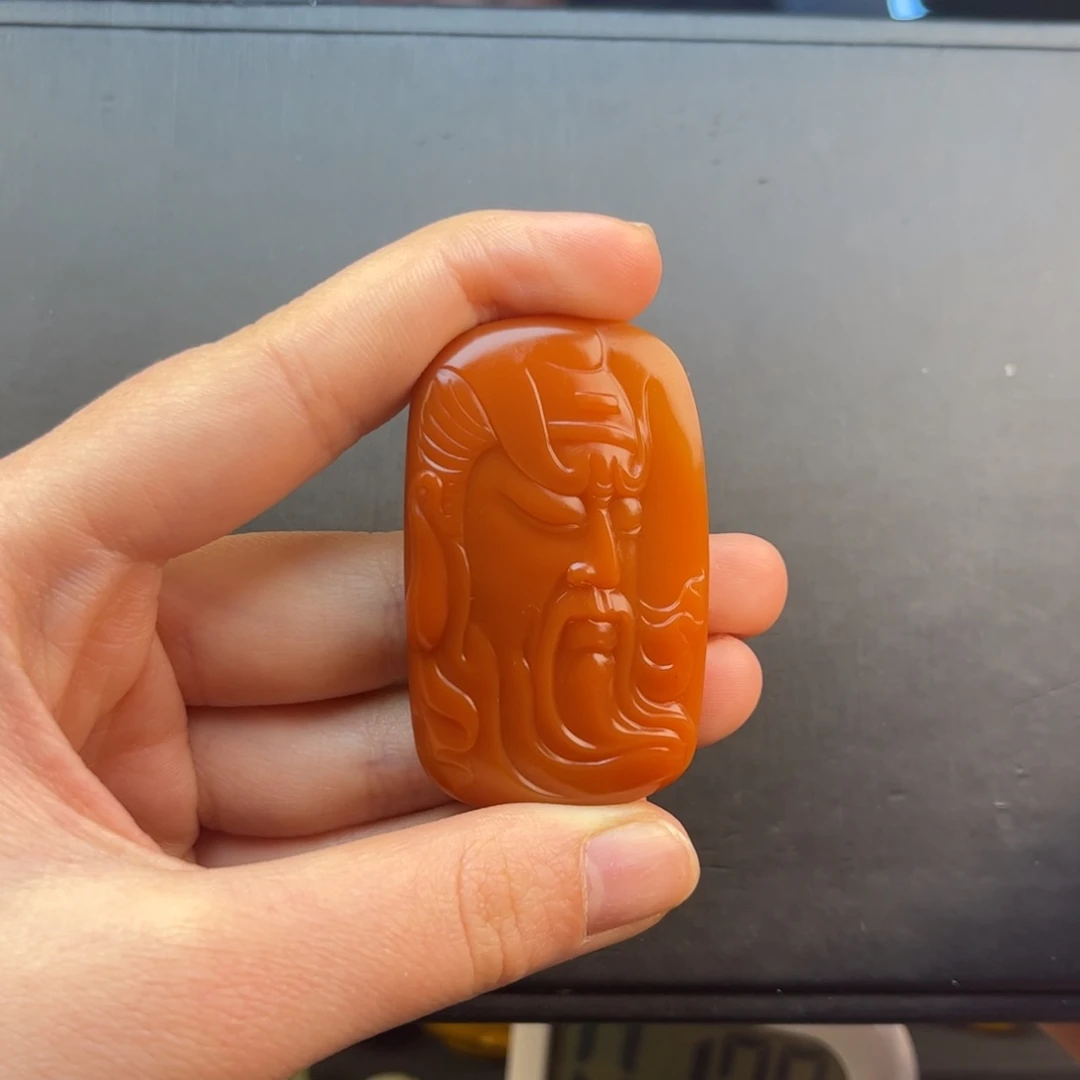 石英质玉黄蜡石挂件未镶嵌石*人