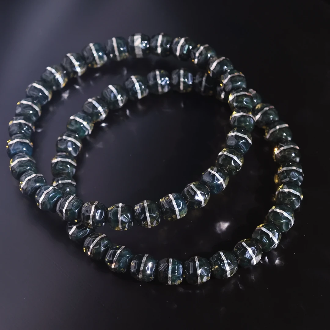 【亿轩珠宝】ZX079710墨西哥蓝珀无相单圈素串6-7mm+多样性发货一件