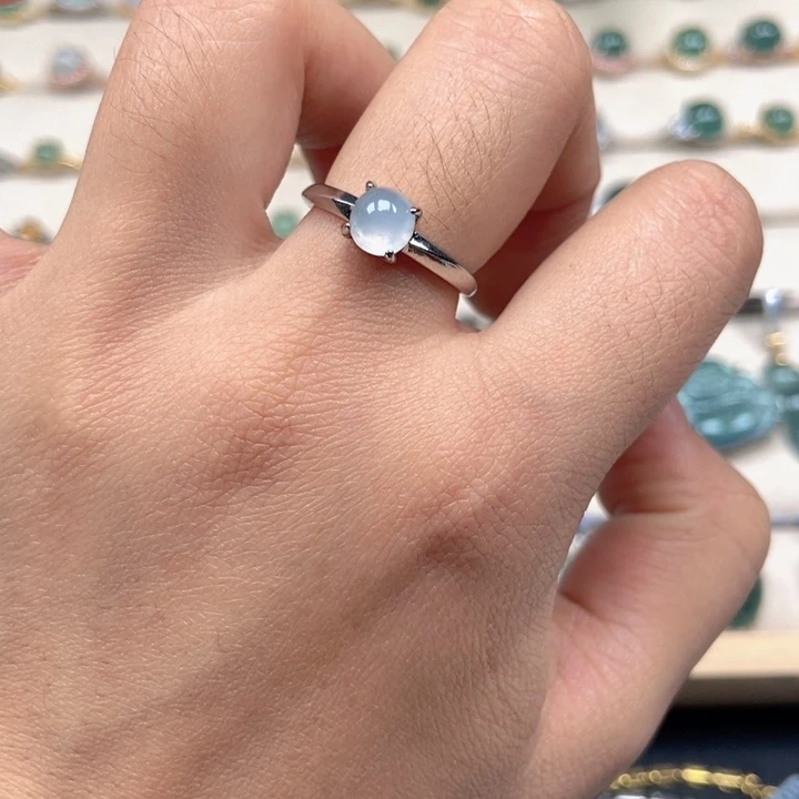 翡翠未镶嵌戒指戒指