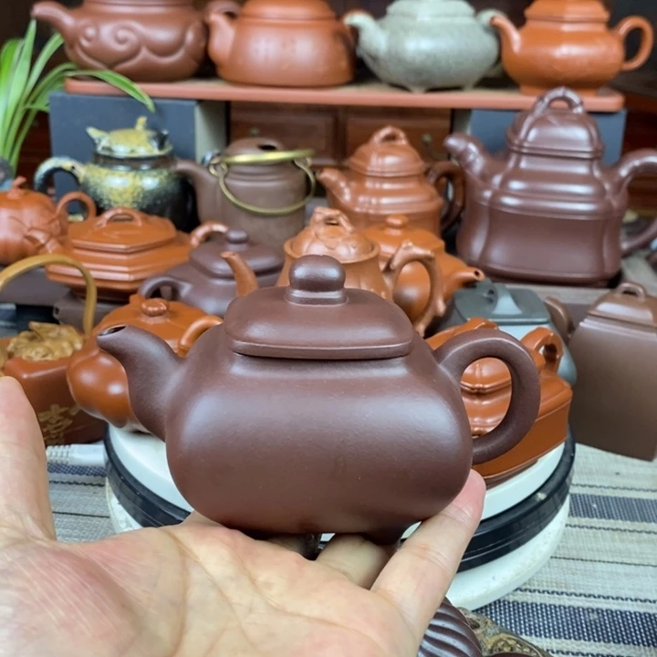 茶壶紫砂全手工传炉130-260cc原矿老紫泥特价