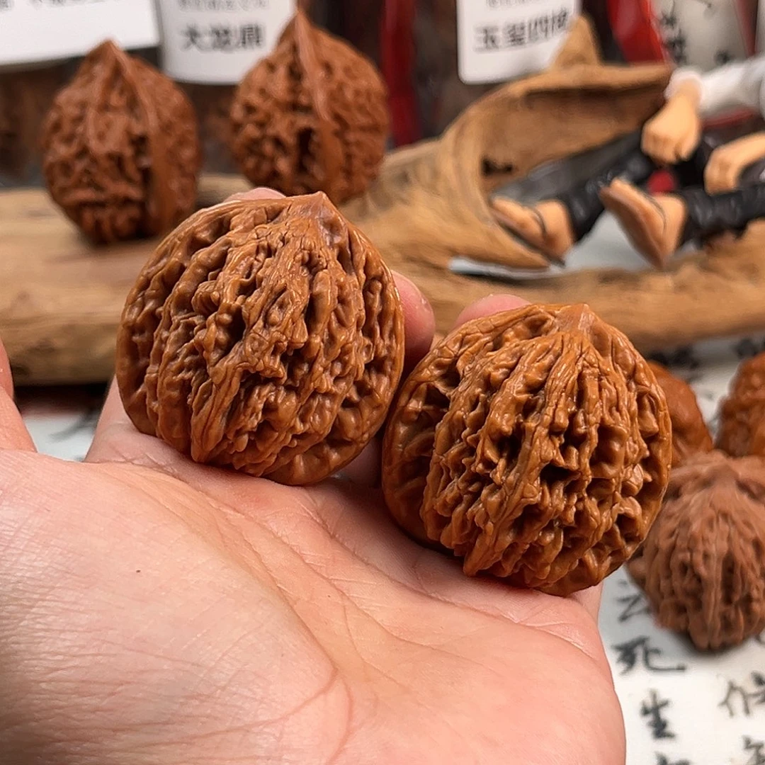 1***7吊坠文玩核桃虎头41尺全品