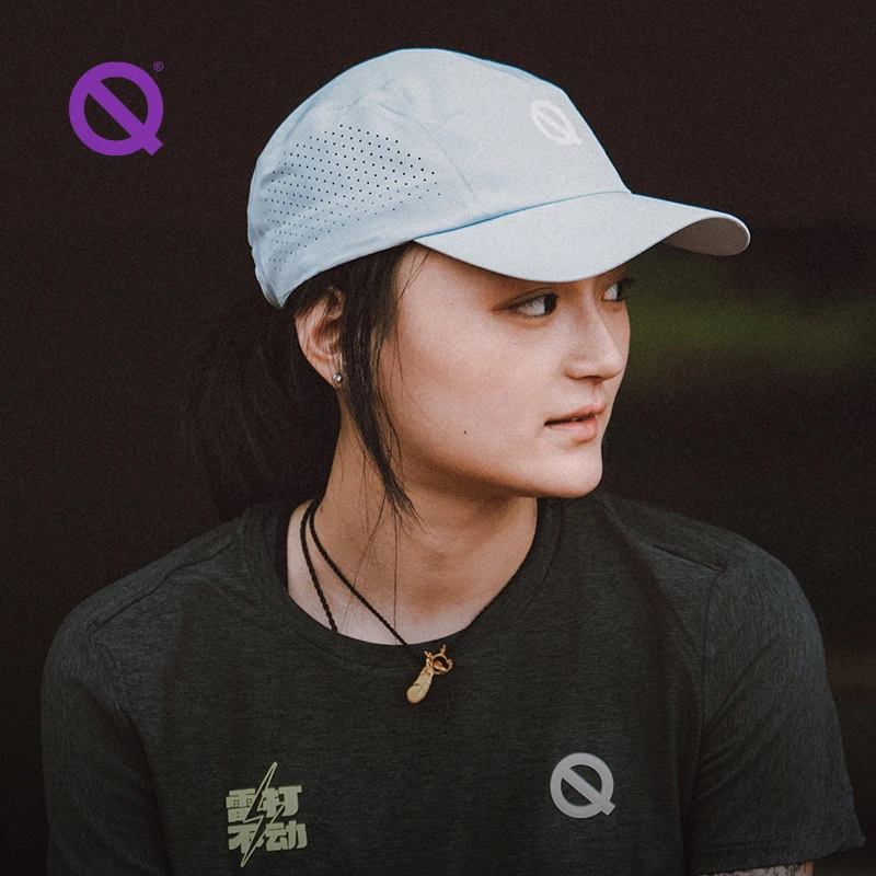 轻功25款跑步全顶帽 太空灰 吸汗吸湿防晒帽子户外运动
