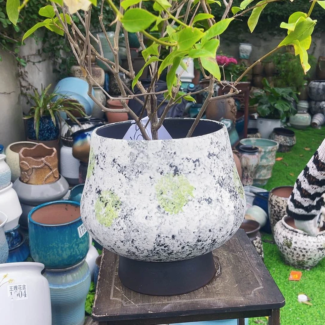 紫砂花盆王嫂花盆直播0602-159高26口20