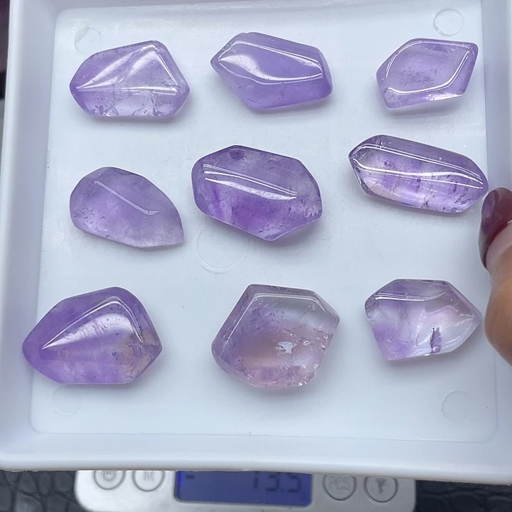 珠宝半成品未镶嵌水晶49紫水晶随行