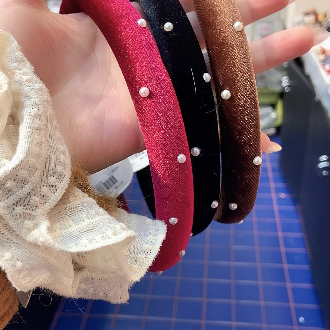 布艺铁合金新款发箍备注颜色