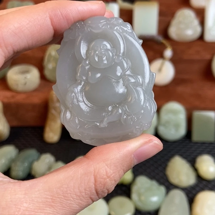 秋***念和田玉未镶嵌颈饰