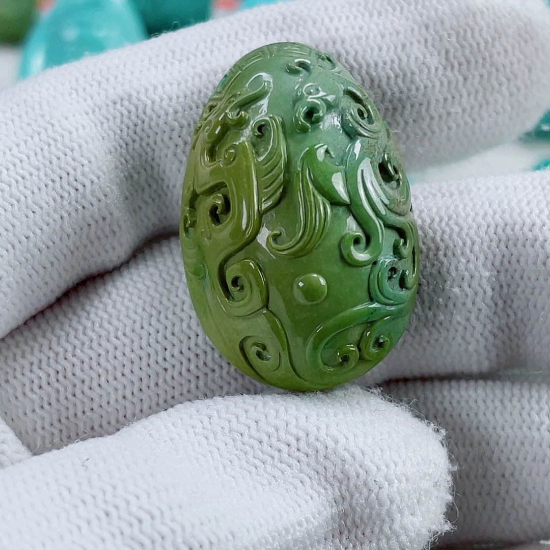 绿松石未镶嵌车挂