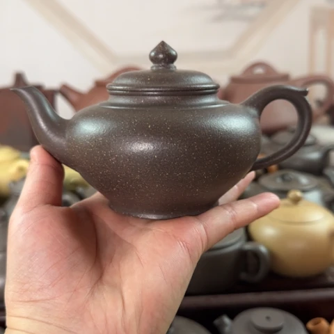 茶壶紫砂梨皮天青300cc