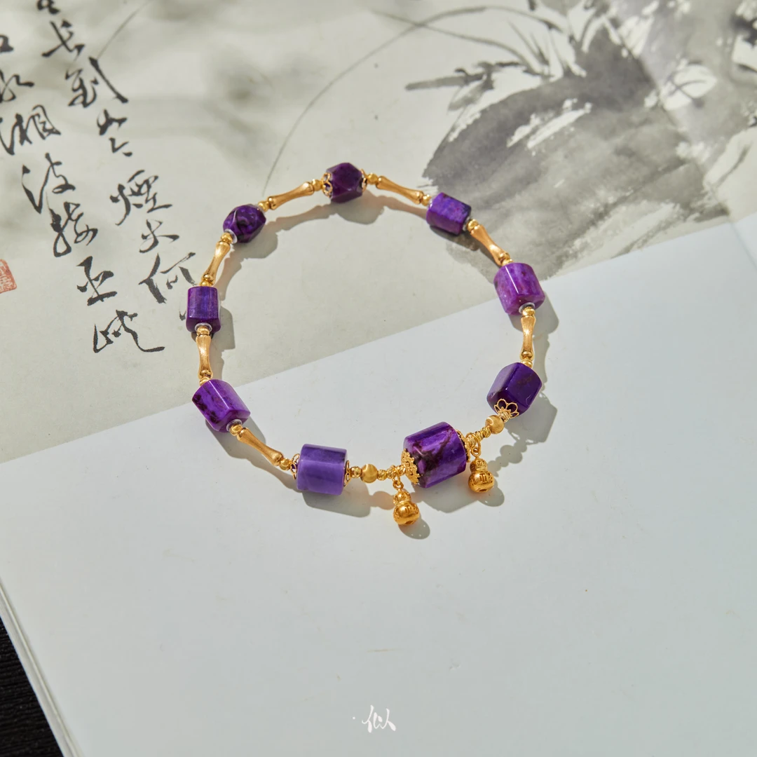 【紫遇】·似梓珠宝· 18K舒俱来帝紫手串  SZCC2790093