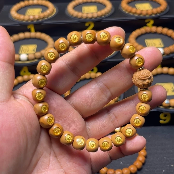 手串猴头核桃精工满标平面六方天花板毕业款