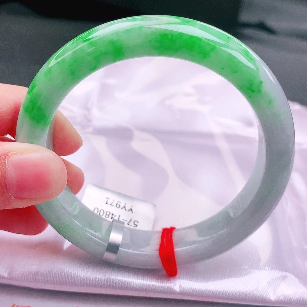 翡翠未镶嵌手镯缅甸天然a货翡翠手镯