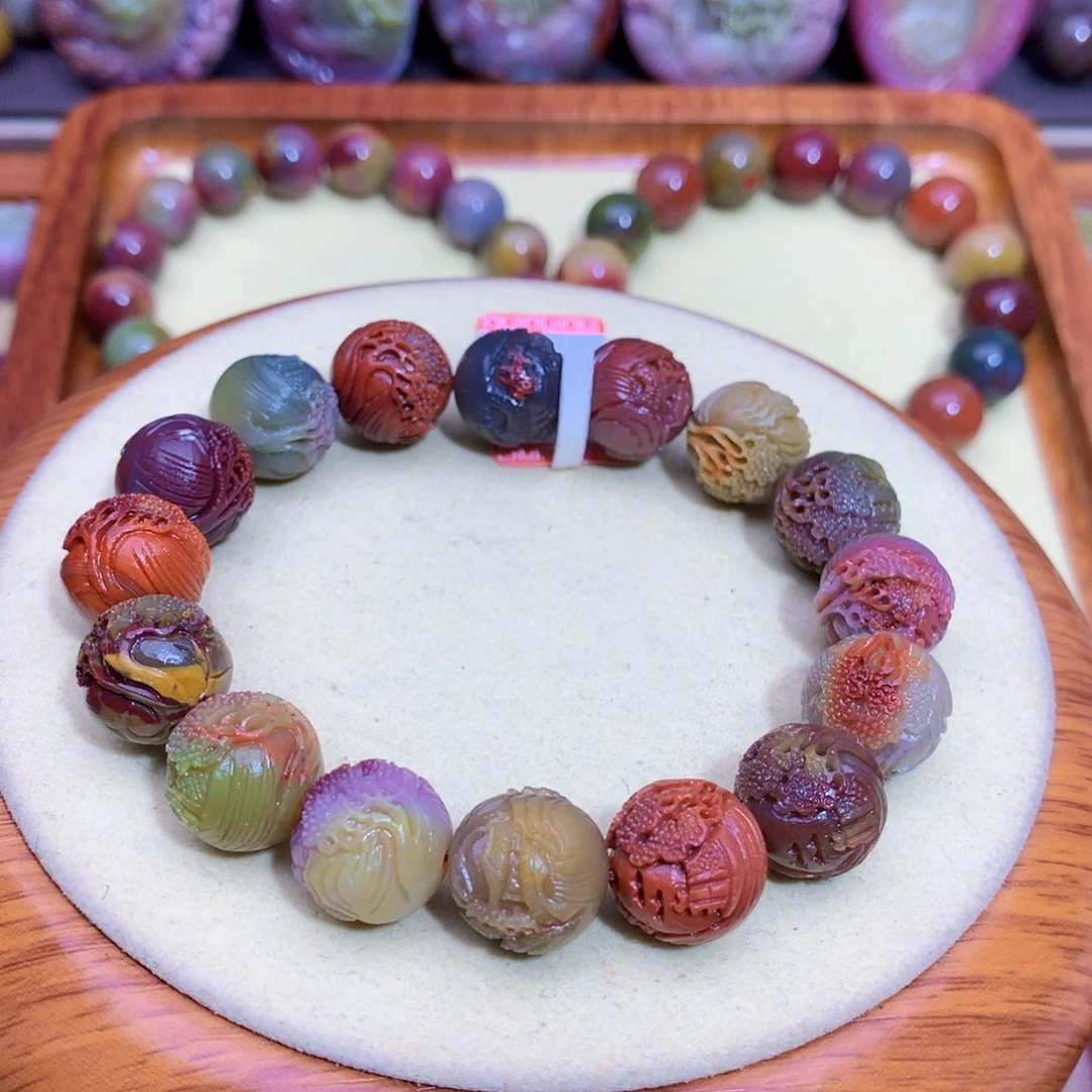 玛瑙未镶嵌手链盐源