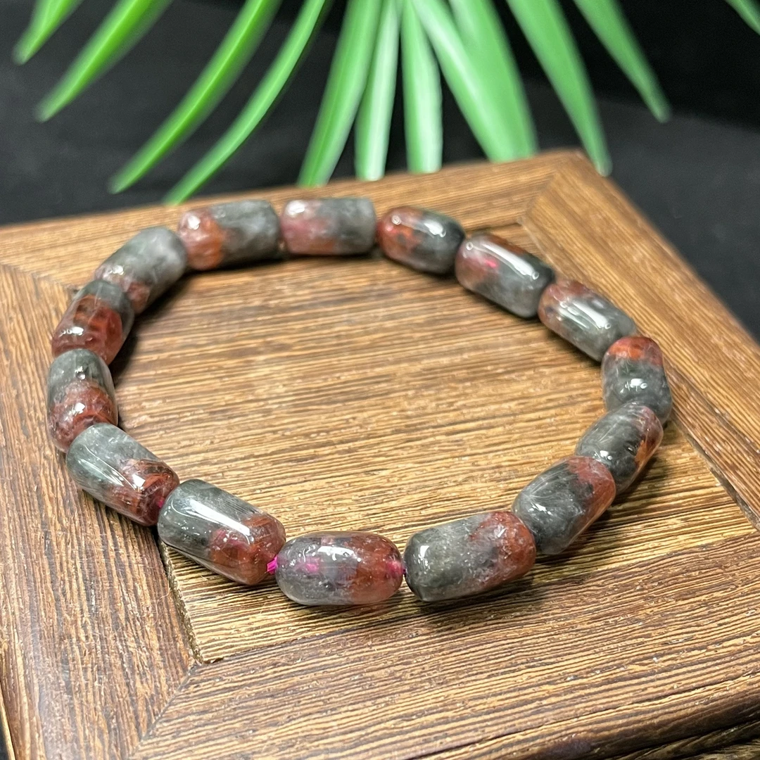 双色极光桶珠手串 FX-6649