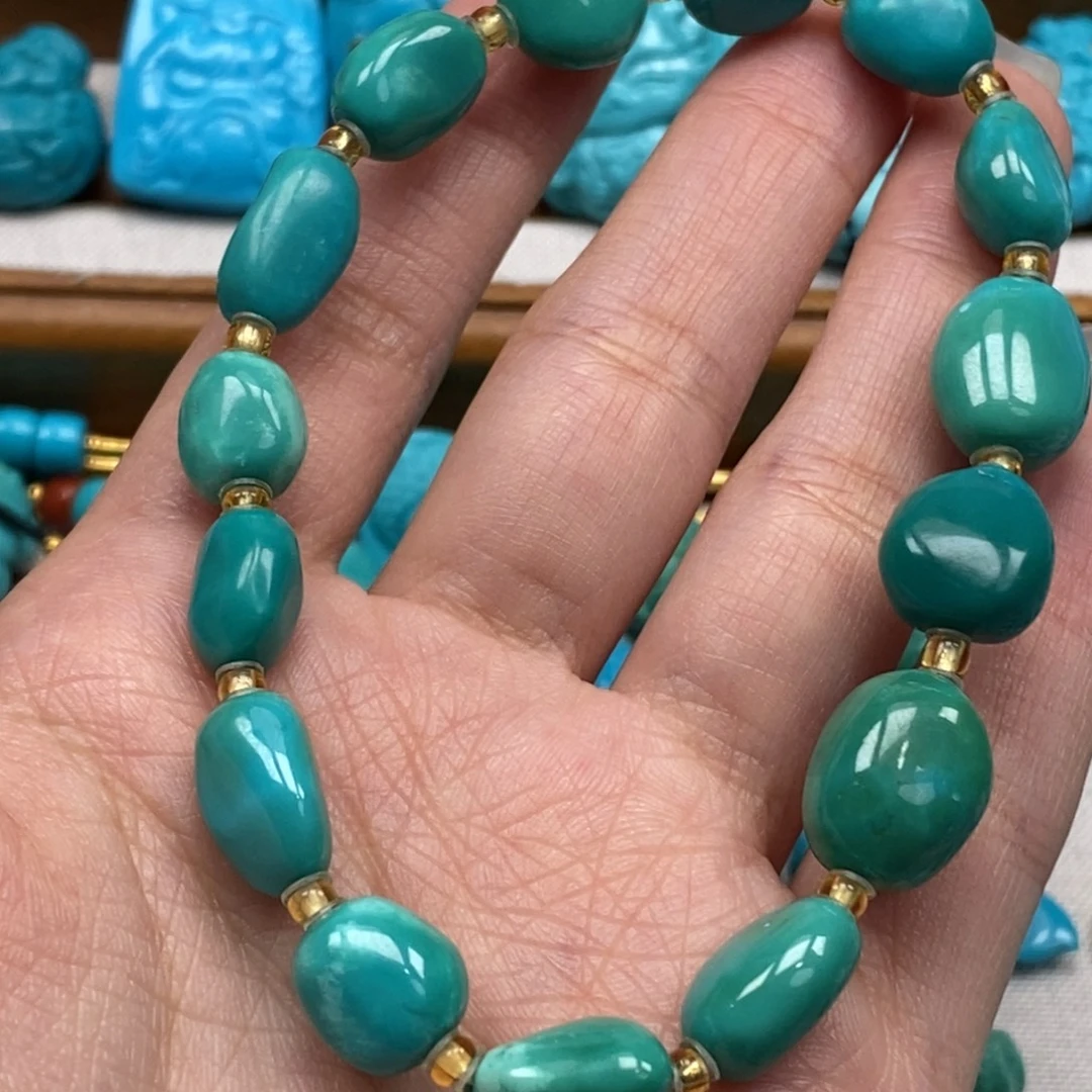 帽***厂绿松石未镶嵌颈饰