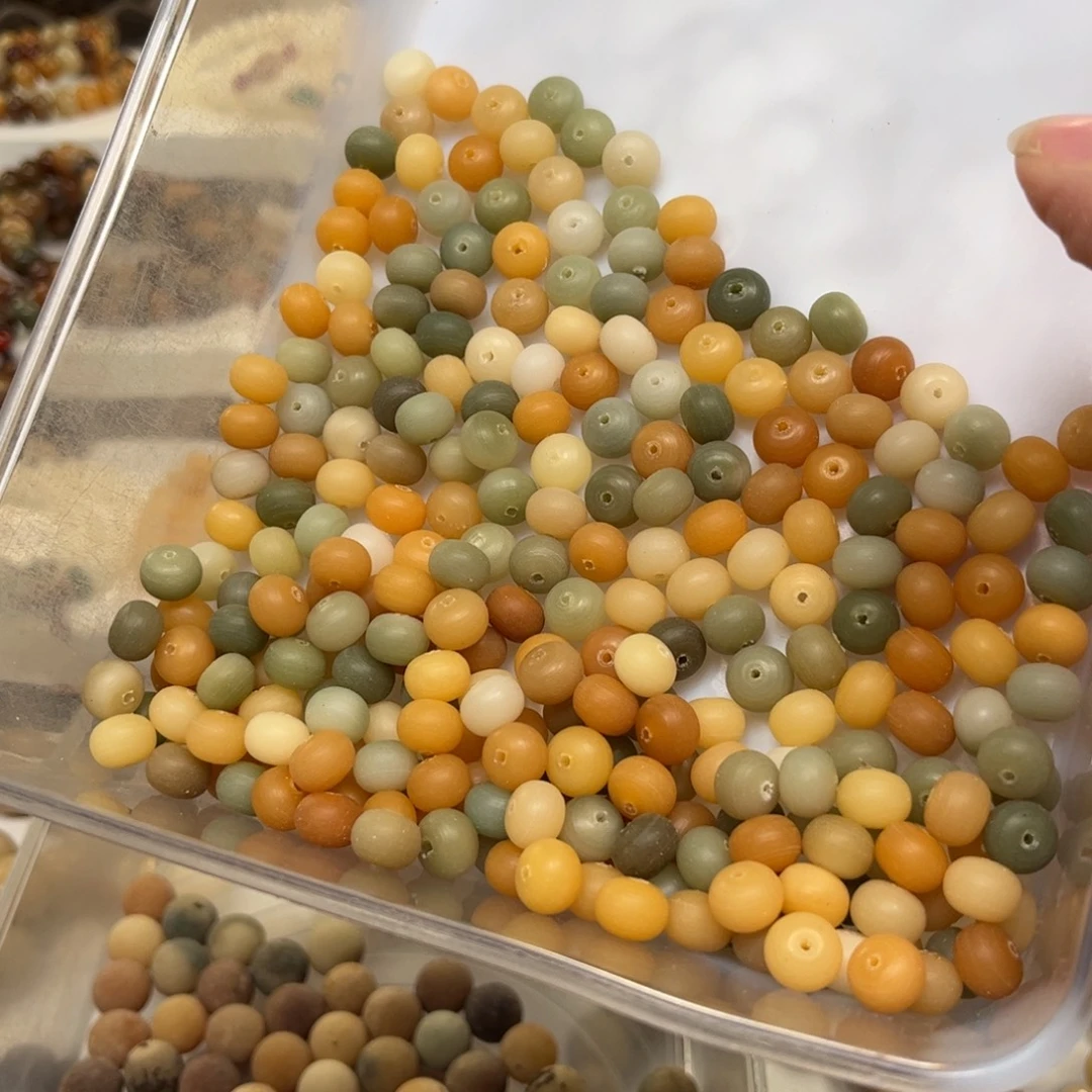 白玉菩提吊坠多宝苹果珠256颗