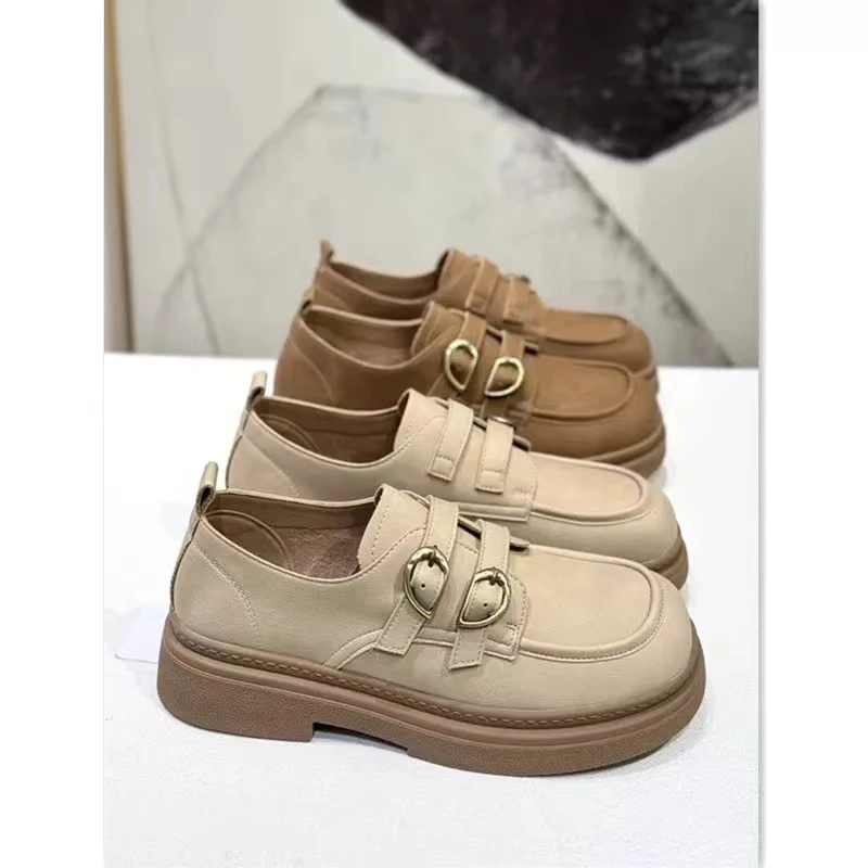 春季时尚小皮鞋英伦风软底舒适百搭款乐福单鞋70-6099