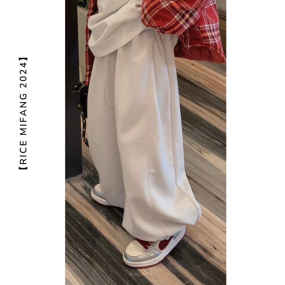 2025春款系列【报恩神裤】宽松卫裤 裤脚抽绳RICE MIFANG