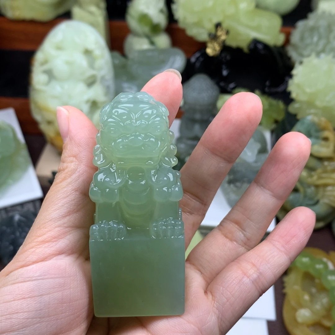 岫玉手把件未镶嵌c*