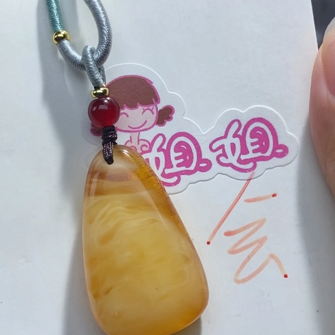 纯***子琥珀未镶嵌珠宝奇石琥珀蜜蜡
