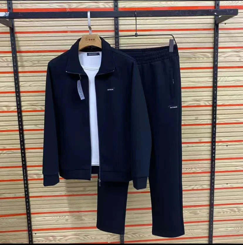 春秋厚款长袖男长裤休闲运动套装潮流跑步春季时尚春秋季秋款
